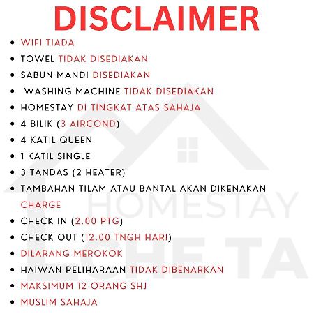 Homestay Che Ta Terengganu Kuala Terengganu Exterior foto