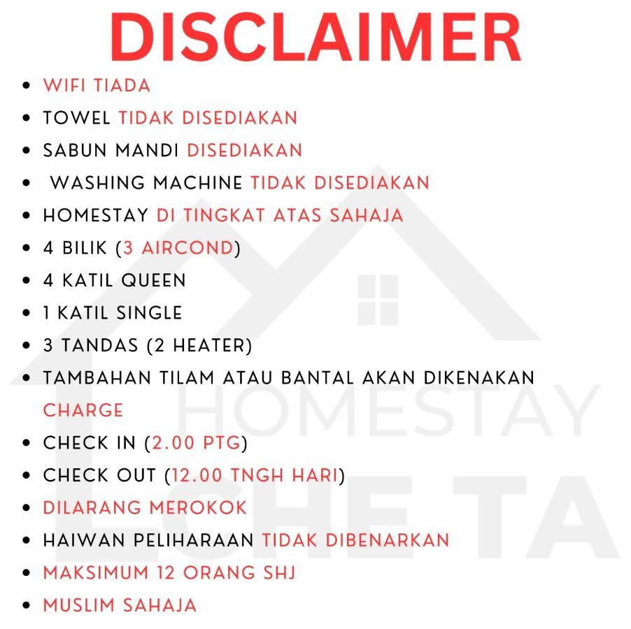 Homestay Che Ta Terengganu Kuala Terengganu Exterior foto